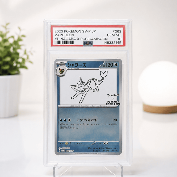 Vaporeon Yu Nagaba Promo #063/SV-P (Japanese) – PSA 10 Gem Mint