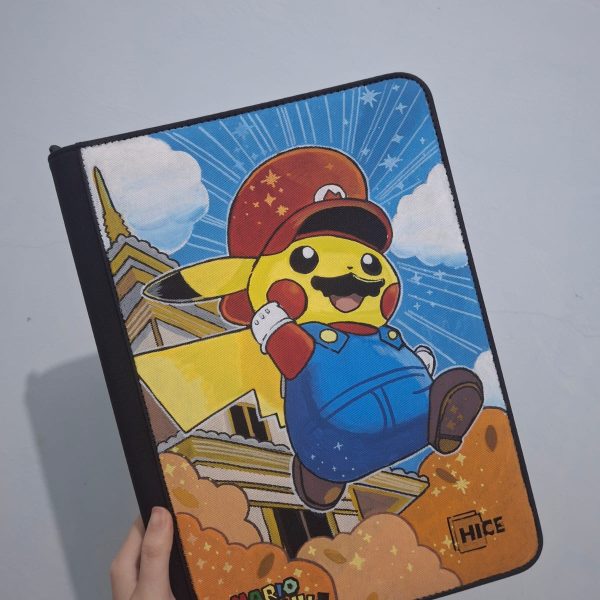 Pikachu in Mario-Inspired Costume TCG Album Binder