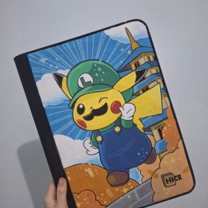Pikachu in Luigi-Inspired Costume TCG Album Binder