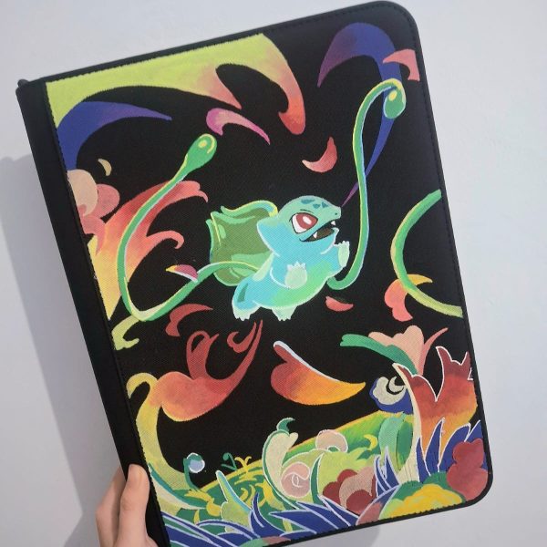 Bulbasaur Pokemon Custom Hand-Painted Album Binder
