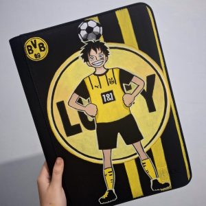 Full-Art Monkey D. Luffy Football TCG Binder – One Piece 9-Pocket Album