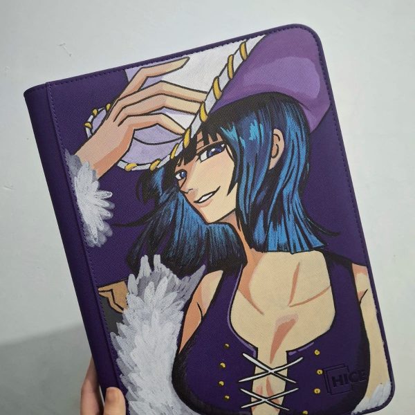 Nico Robin TCG Binder – Purple Elegance Full-Art 9-Pocket Card Album