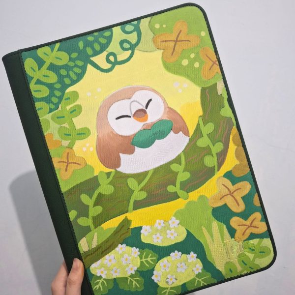Rowlet TCG Binder – Forest Friends Full-Art 9-Pocket Card Album